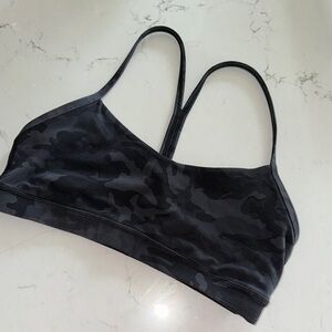 Lululemon Black Camouflage Sports Bra